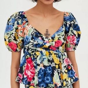Zara Floral Crop Top